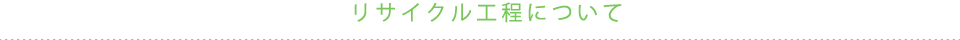リサイクル行程について